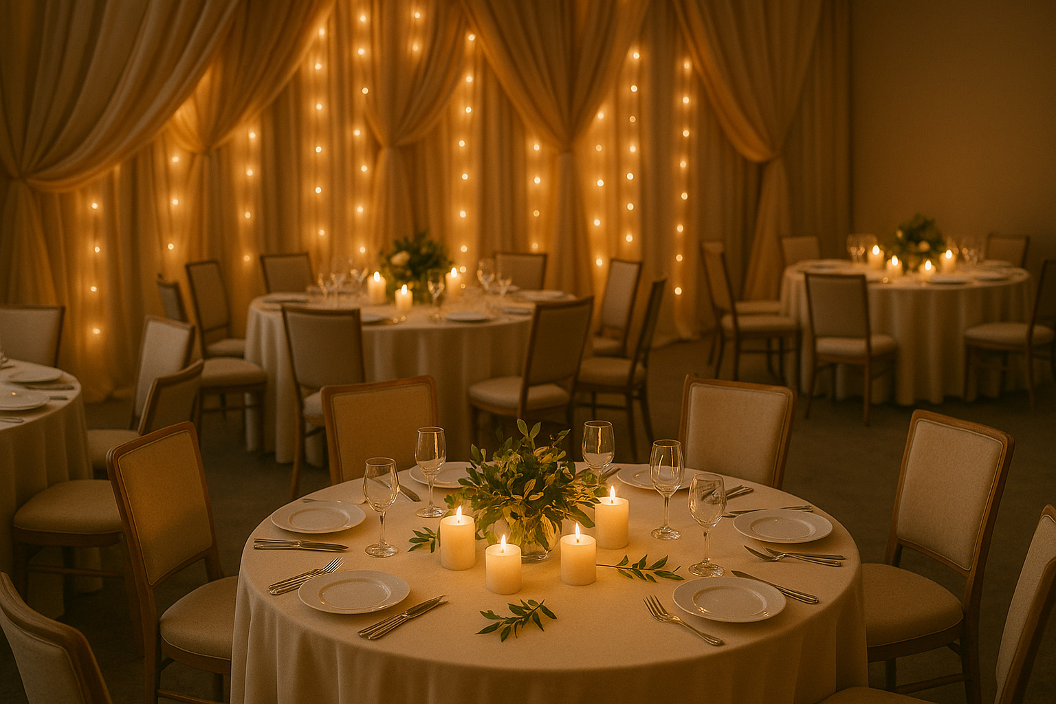 Украшение зала для фуршета — как создать атмосферу